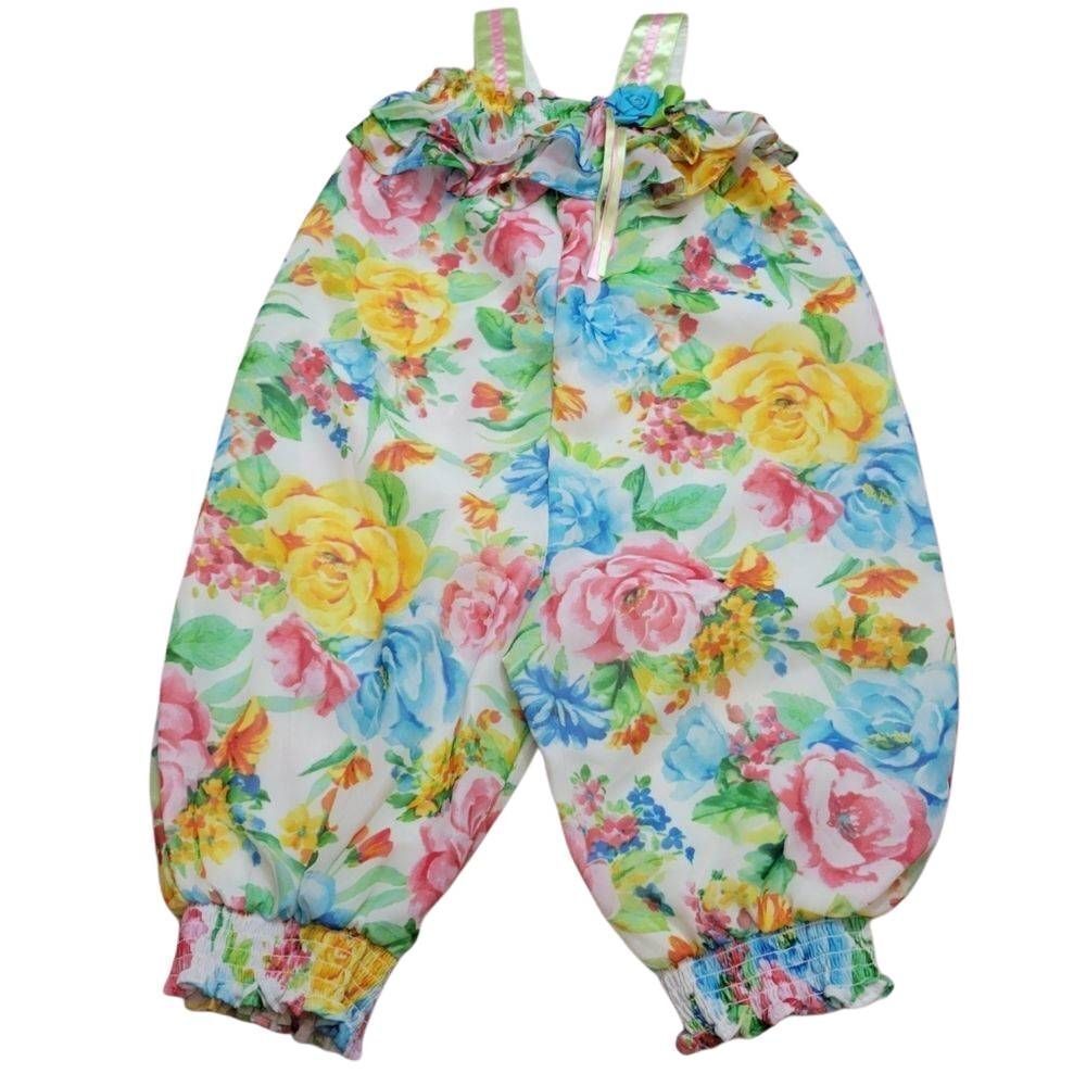 Bonnie Jean floral sleeveless Romper 6 Easter